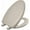 Blush, variant on Classic Colors Slow Close Toilet Seat, Easy Clean Hinges and Durable Plastic Seat, Made in USA, Elongated, Harvest Gold