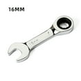 thumbnail image 1 of 1Pcs 8-19mm 72 Tooth Short Handle Ratchet Socket Wrench Spanner Auto Repair Tool 16mm, 1 of 9
