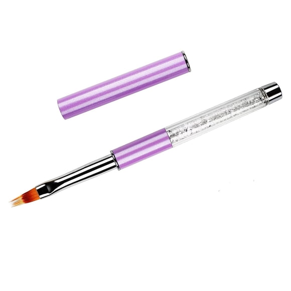 BQAN-pincel degradado para uñas, 1 Uds., pincel de pintura degradado para decoración de uñas con mango de diamantes de imitación para diseño de uñas de Gel