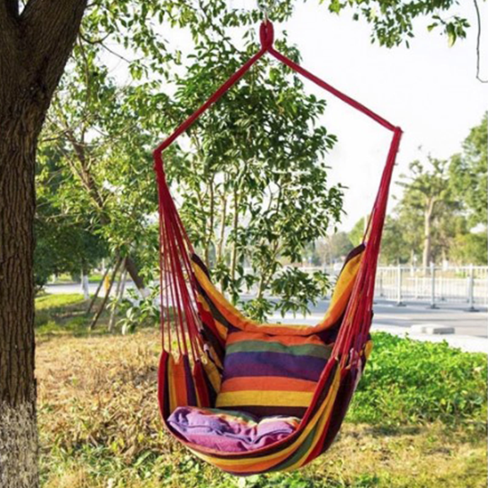 Hammock Swing Hanging Chair Foldable Long Using for Indoor