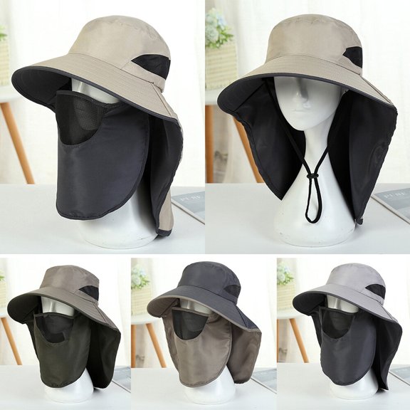 UV- ,Neck Flap Cover With Removable Mesh Removable Mesh Neck Flap Cover Dark Leeofty Montloxs