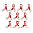 thumbnail image 3 of Paquete de 10 mini gorros navideños, bufandas y gorros de punto para botellas y tazas., 3 of 8