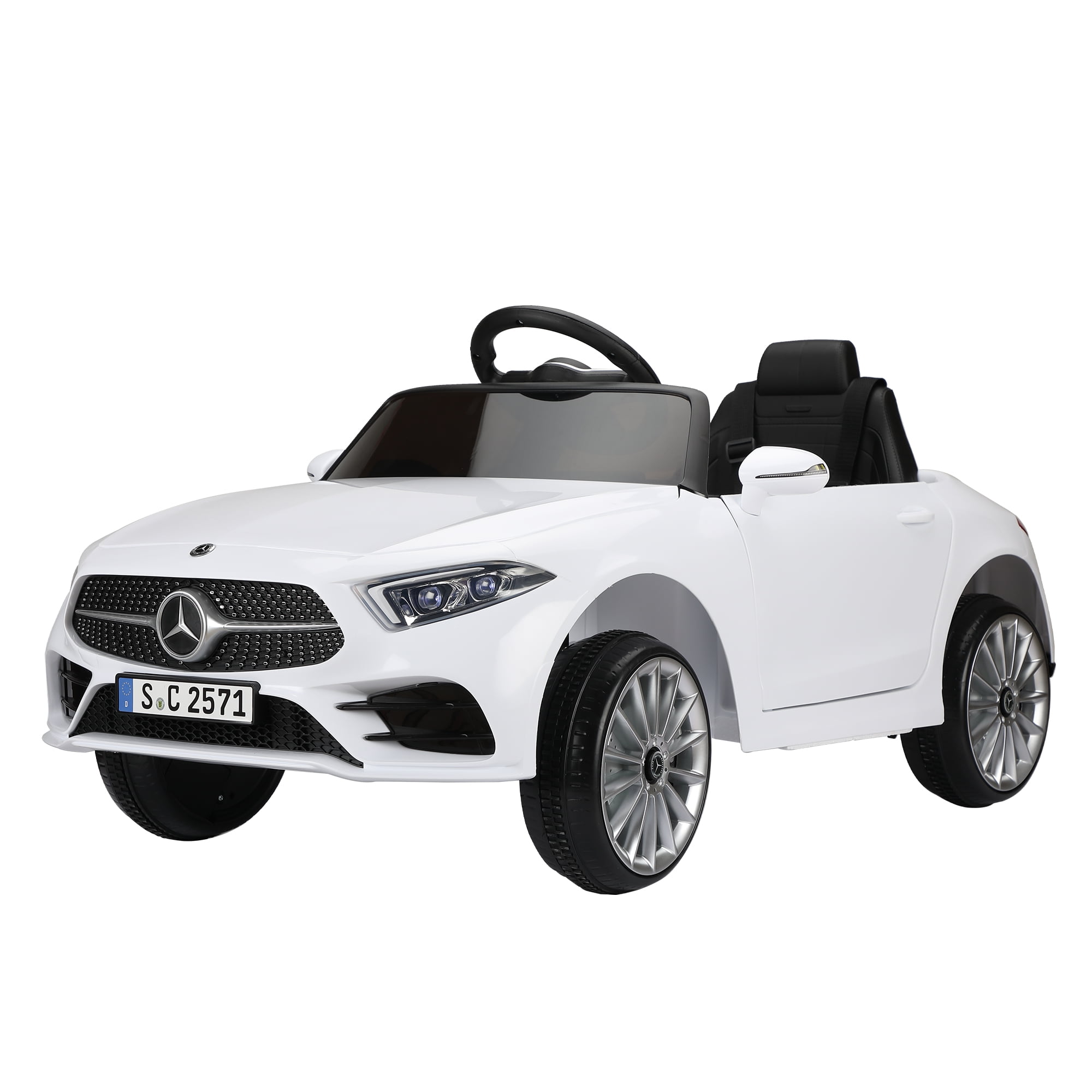 Kepooman Kids Ride on Toy Car with 2.4G Remote Control, USB Socket and Auk Hole, Safe and Reliable, White Kepooman Kids Ride on Toy Car with 2.4G Remote Control, USB Socket and Auk Hole, Safe and Reliable, White