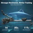 MERACH Magnetic Rowing Machine, 16 Resistance Levels, Silent Operation ...