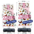 thumbnail image 6 of AOLOA Personalized Toddler Nap Mat With Pillow and Blanket for Preschool, Featuring Colorful Butterfly and Flower Design for Kindergarten Girls.(Cushions + Pillows22.5"x55"+Blanket size: 33.5" x 45"), 6 of 8