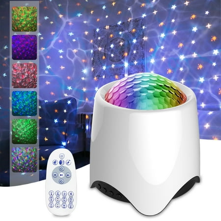 

Gadvery Laser Star Projector Light LED Starry Ocean Wave Night Light Projector Lamp Romantic Kids Gift