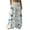 Multicolor, variant on kaondbfi Women's Wide Leg Printed Pants Casual Elastic Waist Trousers Lightweight Summer Bottoms for Beach Vacation Loose Fit Pants with Pockets