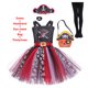 thumbnail image 3 of Disfraces de pirata esqueleto para niños, vestido de tutú de fantasía, ropa de Cosplay, disfraz de fiesta de Carnaval de Halloween, 3 of 5