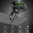 thumbnail image 4 of New Bluetooth & Mp3 Player Car Charger Bluetooth 5.0 FM Transmitter compatible Car Sell well_Perfect Gift, 4 of 5