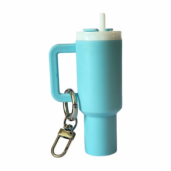 ACDANC Mini Tumbler Keychain Compact Design Detachable Mini Water Cup Keychain Lipstick Holder Keyring Bag Keys Wallet Accessory