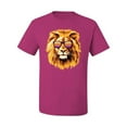 thumbnail image 2 of Lion With Sunglasses Animal Lover Men's Graphic T-Shirt, Fuschia, 3XL, 2 of 3
