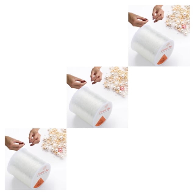Maytalsory Affordable Elastic Line Easy To String For Bracelets Polyester Diy Thread Durable For DIY Professional 3Set