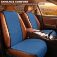 thumbnail image 4 of Uorisanigo Blue Car Front Seat Covers Quilted 2 Pack Car Seat Cushion Pads Polyester Fabric Non‑Slip Car Seat Protector Auto Interior Accessories Universal Fit for Sedan SUV Truck Van Vehicles, 4 of 7