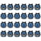 thumbnail image 3 of 24 Pieces Gable Box and Gift Wrap Ribbon Party Treat Boxes 6.88x5x3.5 inchesBlue ribbon, 3 of 5