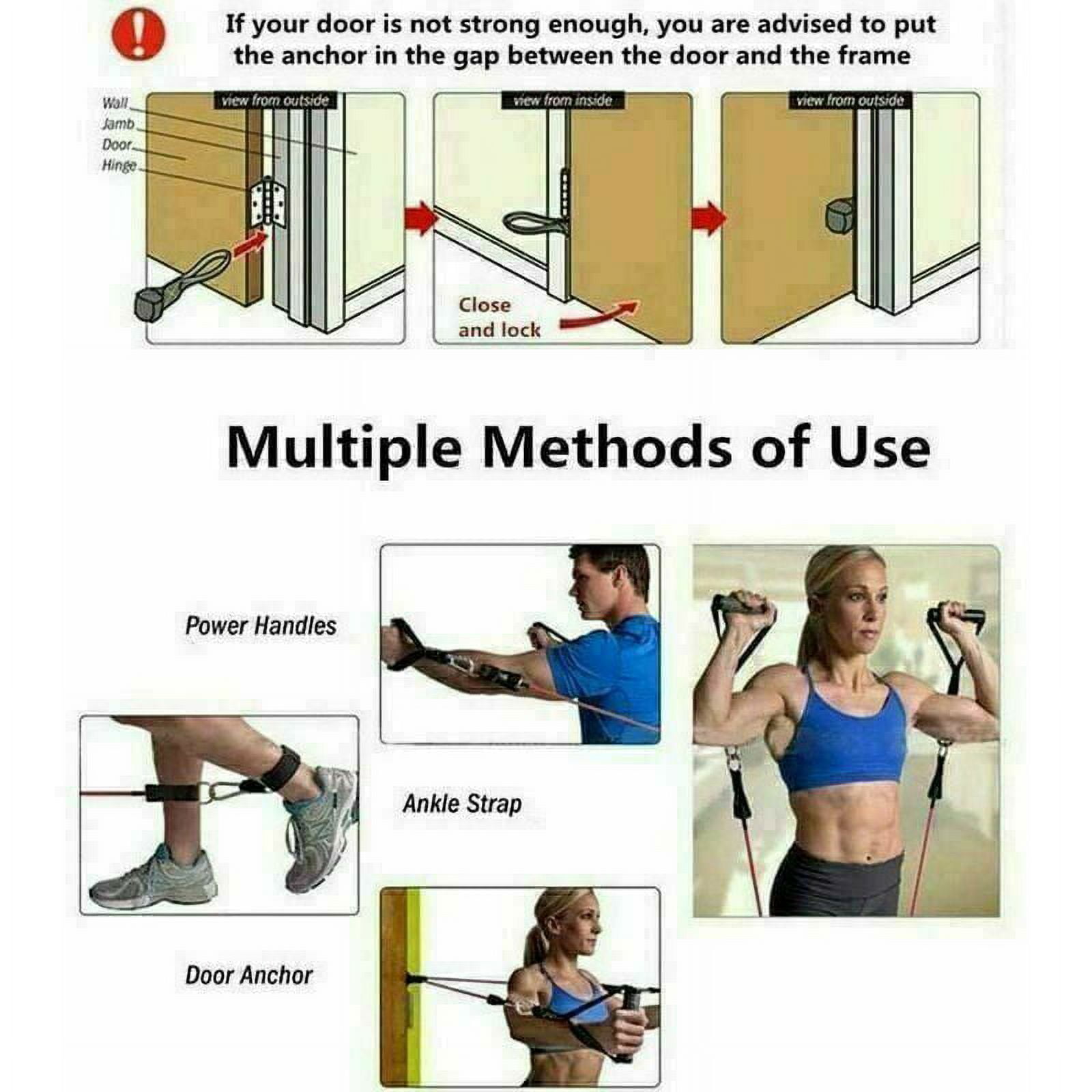 Exercise bands with foot holders hotsell