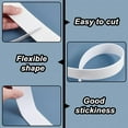thumbnail image 4 of 5m/16.4 Feet Single-Sided Adhesive Foam Mounting Tape 1.5 Inch Wide White Adhesive Tape Foam Seal Tape 3mm Thick Foam Seal Strip Adhesive Foam Tape, 4 of 8