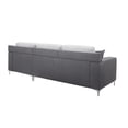 thumbnail image 2 of Global Furniture USA Dark Grey Loveseat & Chaise With 1 Pillow, 2 of 10
