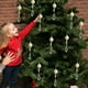thumbnail image 4 of Decoraciones de Árbol de Navidad Collar de Colgante de Acrílico Transparente Metálico Decoración de Árbol de Navidad Colgante Ornamentos de Árbol de Navidad, 4 of 6