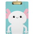 thumbnail image 2 of FMSHPON Axolotl Cartoon Clipboard Hardboard Wood Nursing Clip Board and Pull for Standard A4 Letter 13x9 inches, 2 of 5