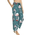 thumbnail image 2 of Balery Flamingo print Women's Pajama Pants,Ultra Lightweight Pjs,Lounge Pant-, 2 of 9