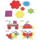 thumbnail image 2 of Juego de 155 bloques de madera con formas geométricas, rompecabezas, juguetes clásicos de tangram para jardín de infantes., 2 of 3