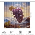 thumbnail image 2 of Fruit Purple Grapes 4 Piece Shower Curtain Sets, Non-Slip Rugs, Toilet Lid Cover And Bath Mat, for Bathroom Decor Set, 72" X 72", 2 of 8