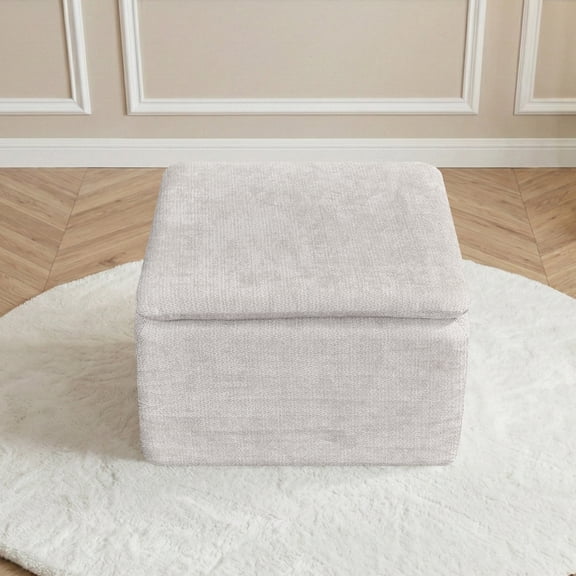 Plush Corduroy Ottoman for Couch,Innerspring spring Ottoman,for Living Room Bedroom or Seating or Coffee Table,Floor Ottoman,No Assembly Needed