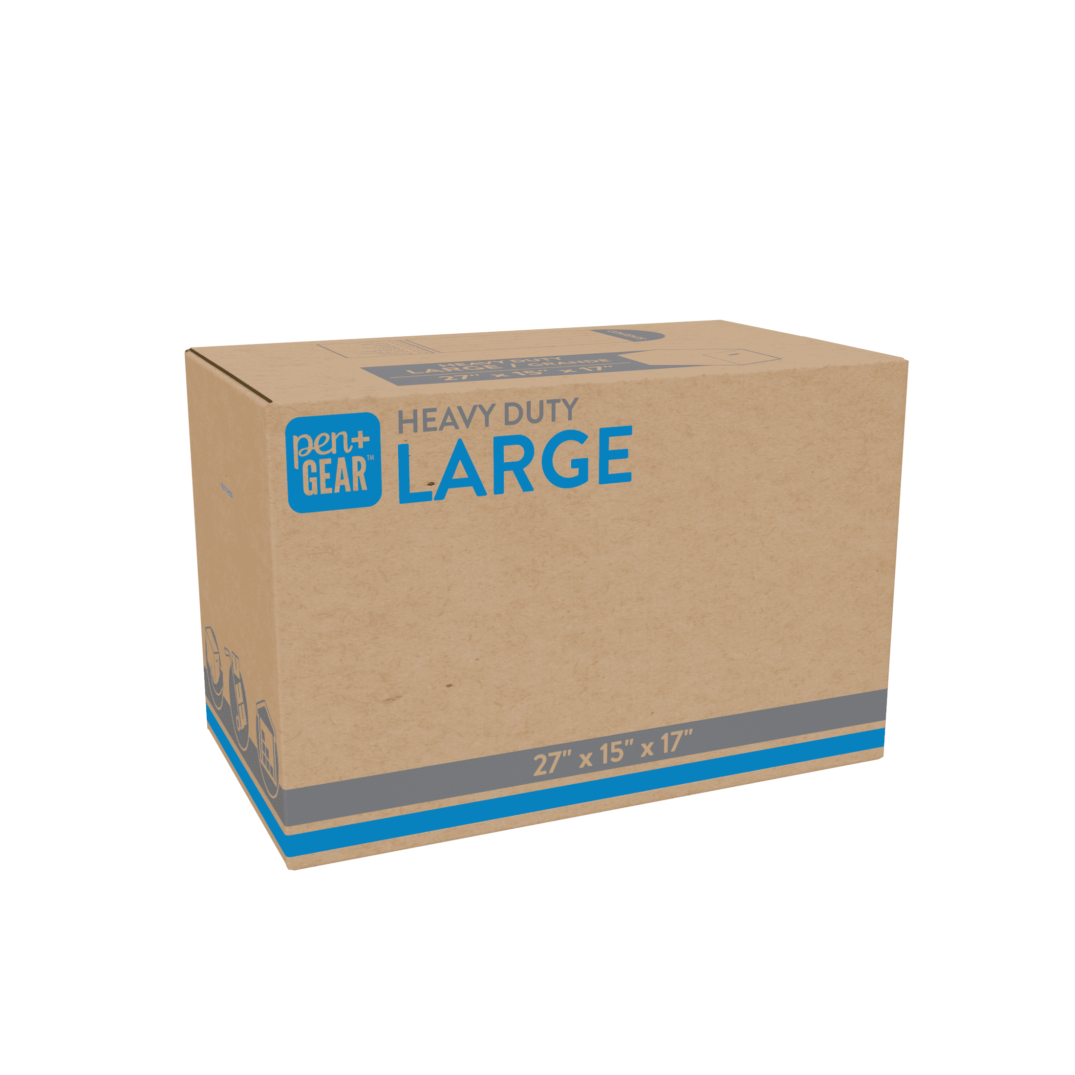 Pen+Gear Large Heavy Duty Kraft Moving Boxes, 27L x 15W x 17H