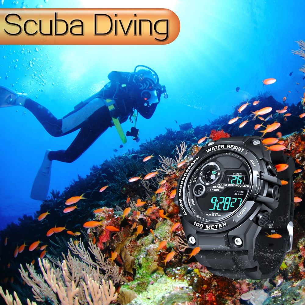 scuba diving watch 10 atm 100 meters