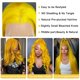 thumbnail image 5 of Peluca Avolo, cabello humano amarillo, 13 x 4 pulgadas, encaje frontal, 30 pulgadas, ondulado, 5 of 6