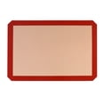 thumbnail image 3 of LYCAQL Silicone, Non-Stick, Food Safe Baking Mat, Pack of 3, Anti-Adherent Canvas Baking Sheet Patisserie Carpet New Red, Rectangular, 16.5" x 11.8", 3 of 3