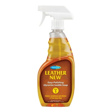 Farnam Leather New Easy-Polishing Glycerine Saddle Soap and Leather Cleaner 16 ounces