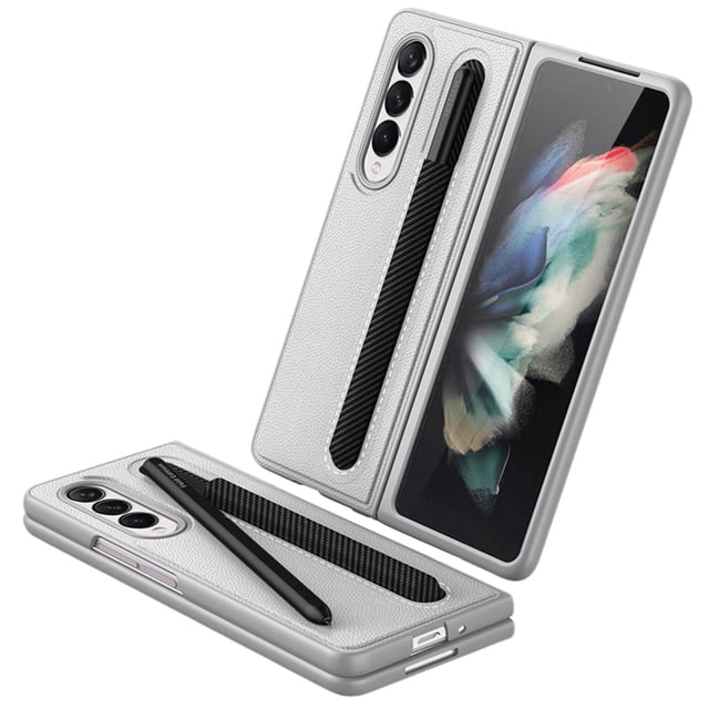 Funda De Teléfono Compatible Con Samsung Galaxy Z Fold 3 5G Funda Con Portalápices Funda Trasera De Cuero Antideslizante A Prueba De Golpes Advancent EL016488-01