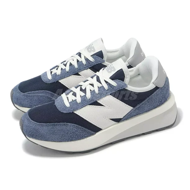New Balance 370 NB Navy White Men Unisex Casual Lifestyle Shoes U370AG-D