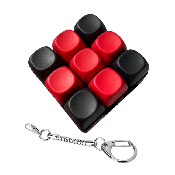 StlyGar Creamy Keyboard Fidget Toy, Fidget Clicker Keyboard Fidget Keychain, Button Fidget Gifts for Adults to Relieve Stress and Pass Time