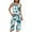White, variant on CLOISE Loungewear Sets for Women Two-Piece Casual Tank Top Sleepwear Blouses and Cozy Capri Pants PJ Set Comfy Flower Print Trendy Night Clothes