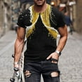 thumbnail image 1 of Styesk T-Shirts pour Hommes Nouvelle Mode T-shirt pour Hommes Impression 3D Bière Indéterminable Manches Courtes Col Rond T-shirt Décontracté Haut de Sport Blouses, 1 of 5