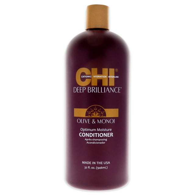 Acondicionador de hidratación óptima Deep Brilliance de CHI para unisex - Acondicionador de 32 oz CHI CHI Deep Brilliance Optimum Moisture Conditioner Acondicionador Unisex 32oz