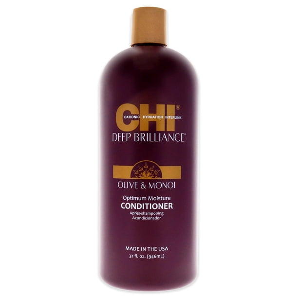 Acondicionador de hidratación óptima Deep Brilliance de CHI para unisex - Acondicionador de 32 oz CHI CHI Deep Brilliance Optimum Moisture Conditioner Acondicionador Unisex 32oz