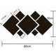 thumbnail image 2 of 7 Piezas Pegatinas de Pared de Espejo Decoración Pegatinas de Pared de Espejo Acrílico Decoración Pegatinas de Espejo de Baño 80x55cm para Decoración del Hogar Sala de Estar Dormitorio Plata, 2 of 5
