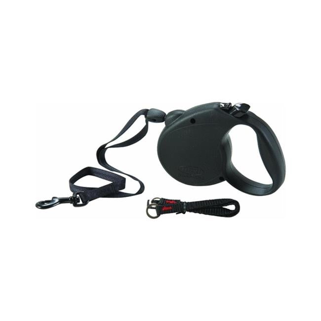 16 ft. Retractable Dog Leash with Soft Grip Gray