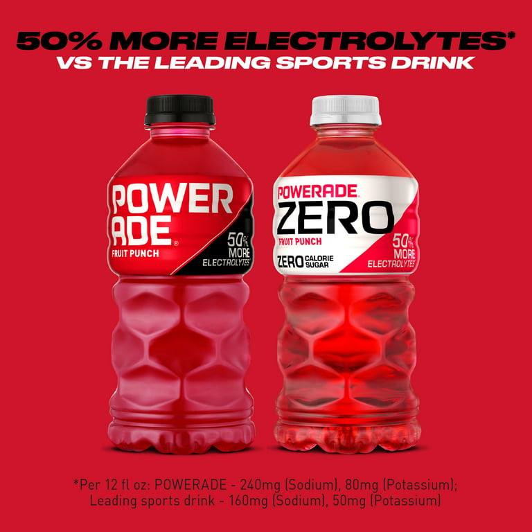 Powerade Zero Sugar Mixed Berry, 28 Oz. Bottles, 15 Pack