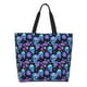 thumbnail image 1 of Disketp purple flower blue Skull Bolsa Tote Estampada para Mujer, Bolso de Hombro y de Mano para Compras y Viajes, 1 of 8