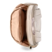 Madden NYC 18.5 Womens Dome Backpack with Front Pocket and Removable Pouch, Khaki