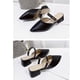 thumbnail image 4 of Chanclas de tacón zapatillas de tacón con punta cerrada suave punta estrecha a la moda elegantes para mujeres para trabajo de oficina ANGGREK Otros, 4 of 7