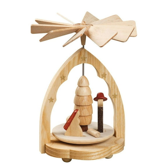 Alexander Taron 4.25" Richard Glaesser Holy Family Christmas Nativity Mini Pyramid