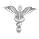 thumbnail image 5 of Broche de cruz de ángel, broche exagerado, broche de traje de moda, insignia de solapa punk, Plata, 5 of 9