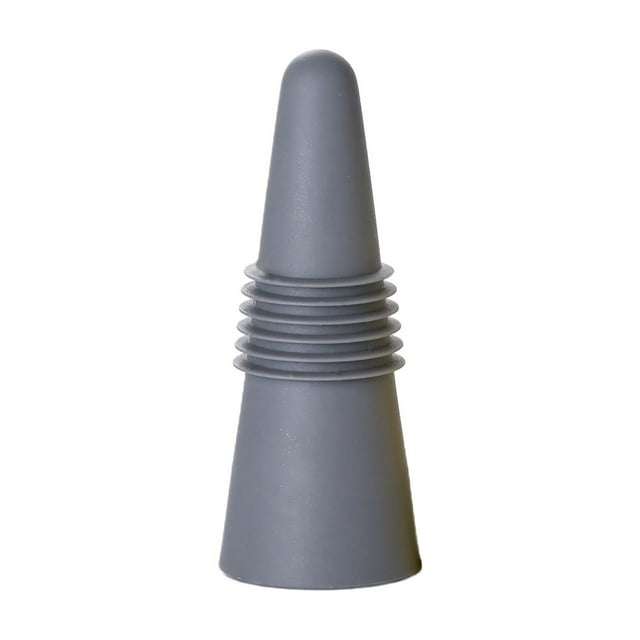 Inteprter Tapón de botella de vino a prueba de polvo coical de gel de sílice, fácil de limpiar y reutilizable, fácil y rápido de limpiar Cocina y Comedor gris