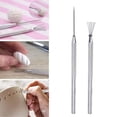 thumbnail image 3 of 14PCS Ceramic Pottery Clay Ribbon Sculpting Tool Kit with Feather Wire Texture and Needle Detail Tools for Carving/Scraping, Modeling, 3 of 5