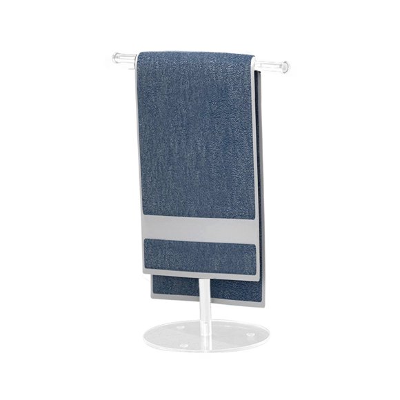 Stand Hand Towel Holder Storage Rack Anti-Skid Rustproof Creative Vertical Acrylic Hanging Paper Rolls Bathroom Rod